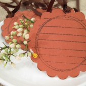 Floral Rustic Gift Tag