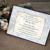 Wedding Invitation Blue Vine