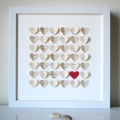 Personalized Wedding Gift 3D Song Hearts