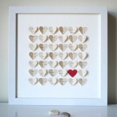 Personalized Wedding Gift 3D Song Hearts