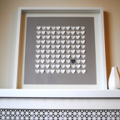 3d Wedding Hearts Guest Book