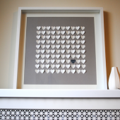 3d Wedding Hearts Guest Book