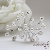 Wendy Swarovski Pears, Crystals and Rhinestones Bridal Hair pins by Mauve Binchely / Wedding Hair Accessories / Bridal Hair Jewelry