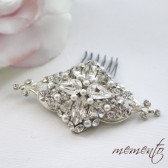 Fay Swarovski Elements Hair Comb by Mauve Binchely / So classic and elegant / Vintage look / Available as Headband and Boooch
