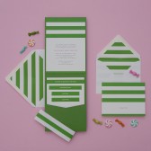 Nautical Stripes Wedding Invitation Suite
