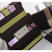 simple brown wedding card box