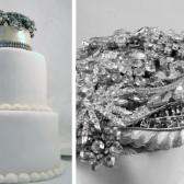 Ritzy Rose Vintage Brooch Cake Topper