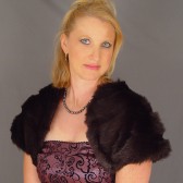 black mink bolero/jacket