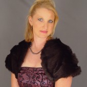 black mink bolero/jacket