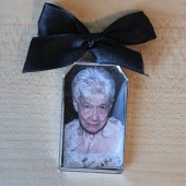 Tag Shaped Photo Frame Charm
