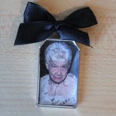 Tag Shaped Photo Frame Charm