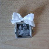 Square Locket Photo Frame Charm