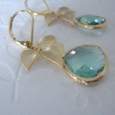 gold bezeled mint glass