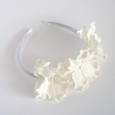 Bridal Hydrangea Velvet Flowers Headband