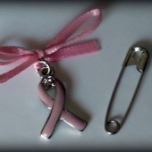 Pink Ribbon Awareness Bouquet Charm
