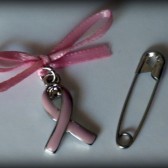 Pink Ribbon Awareness Bouquet Charm