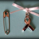 Cancer Awareness Ribbon Bouquet Charm