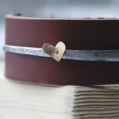 Heart Bracelet Antique Barn Nail And Leather