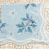 Vintage Handkerchief - Blue and White