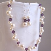Bridesmaid woven floating pearl set