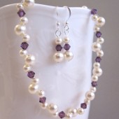 Bridesmaid woven floating pearl set