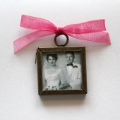 Square Double Sided Photo Frame Charm