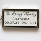 Rectangle Double Sided Photo Frame Charm