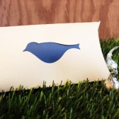 Bird favor pillow box