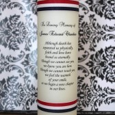 Memorial Candle for Military Veteran