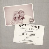 Genevieve - Vintage Save the Date Card