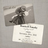 Etta - Vintage Save the Date Card