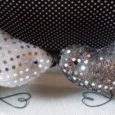 Glittering Love Birds Cake Topper Or Decorations