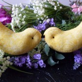 Sunshine Love Birds Wedding Cake Toppers Decorations