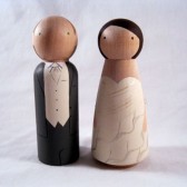 Personalized Peg Doll Cake Topper