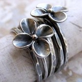 Flower Stacking Ring Set