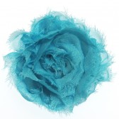 turquoise chiffon shoe clips