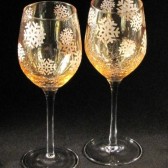 Winter Wonderland Wedding Wine Glasses