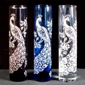 Peacock Wedding bud vases