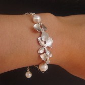 orchid pearl bracelet