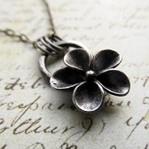 Sculpted Flower Necklace