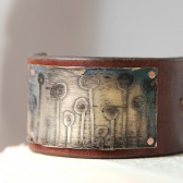 Geometric Garden Etched Bracelet