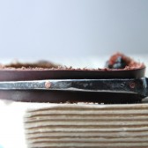 Thin Barn Nail And Leather Bracelet