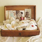 Vintage Linen & Lace Hearts Favors
