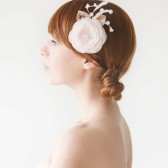 Autumn Blush - Bridal Hair piece
