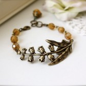 A Lilly of the Valley Bracelet. Fall, Winter Inspired.