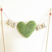 Mossy Heart Cake Topper