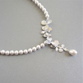 pearl and orchid necklace