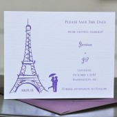 Kiss Me in Paris Save the Date 