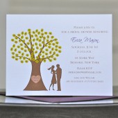 You and Me Tree Bridal Invitations 