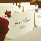 Place Cards - Delicate leaves